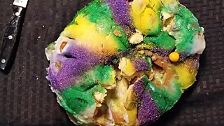 Cock Chef Mardi Gras King Cake