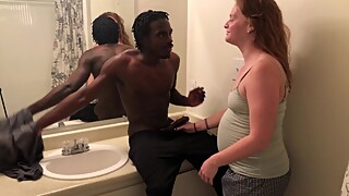 Redhead PAWG Gets fucked Hard on Bathroom Counter Gets creampie by BBC