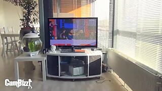 Dutch slut sucks BBC and gets fucked on Kingsday